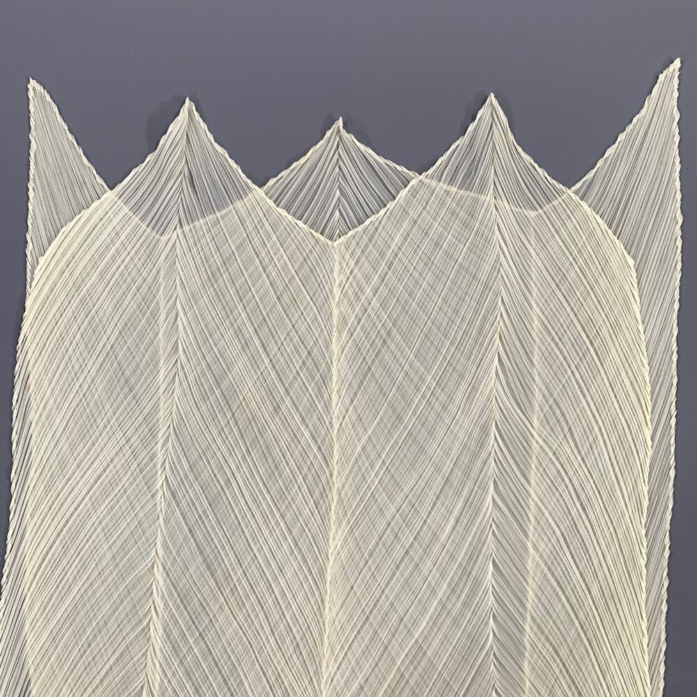 PLEATS PLEASE by ISSEY MIYAKE Ivory Pleated Scarves & Shawls - Picture 4 of 6